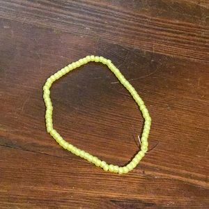 Hand made yellow beaded choker!